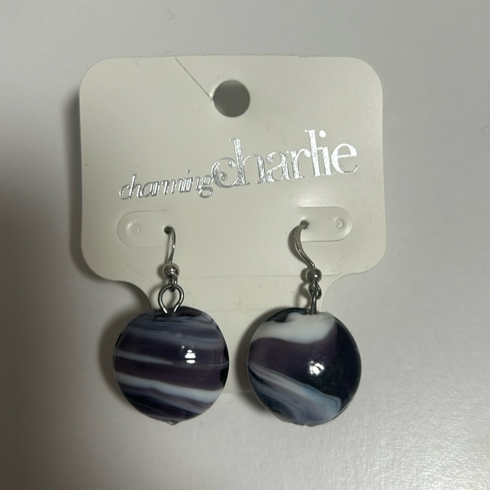 Charming Charlie Purple Earrings